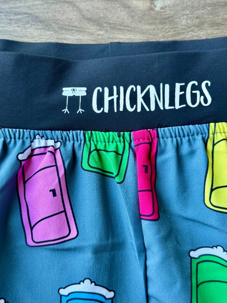 Chicknlegs Porta Potty 4" Running Shorts M Nwt Unisex Novelty — image 3 of 8